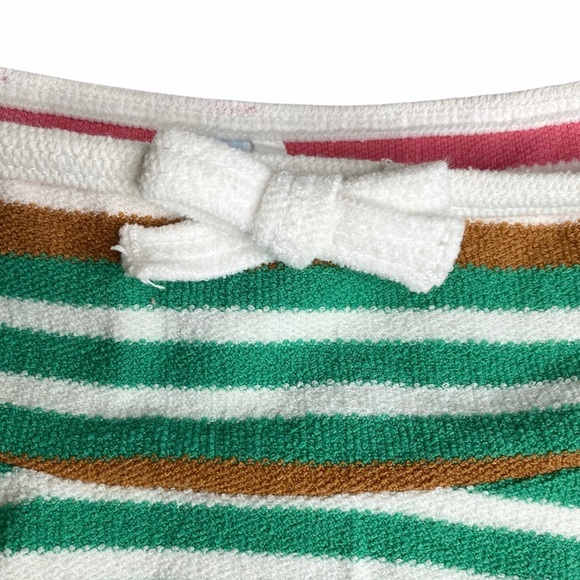 new OG Juicy ❤︎ 3PC Terry Swim Set ❤︎ Tank Bikini + Skirt ❤︎ Pink Green Stripe - Picture 14 of 16